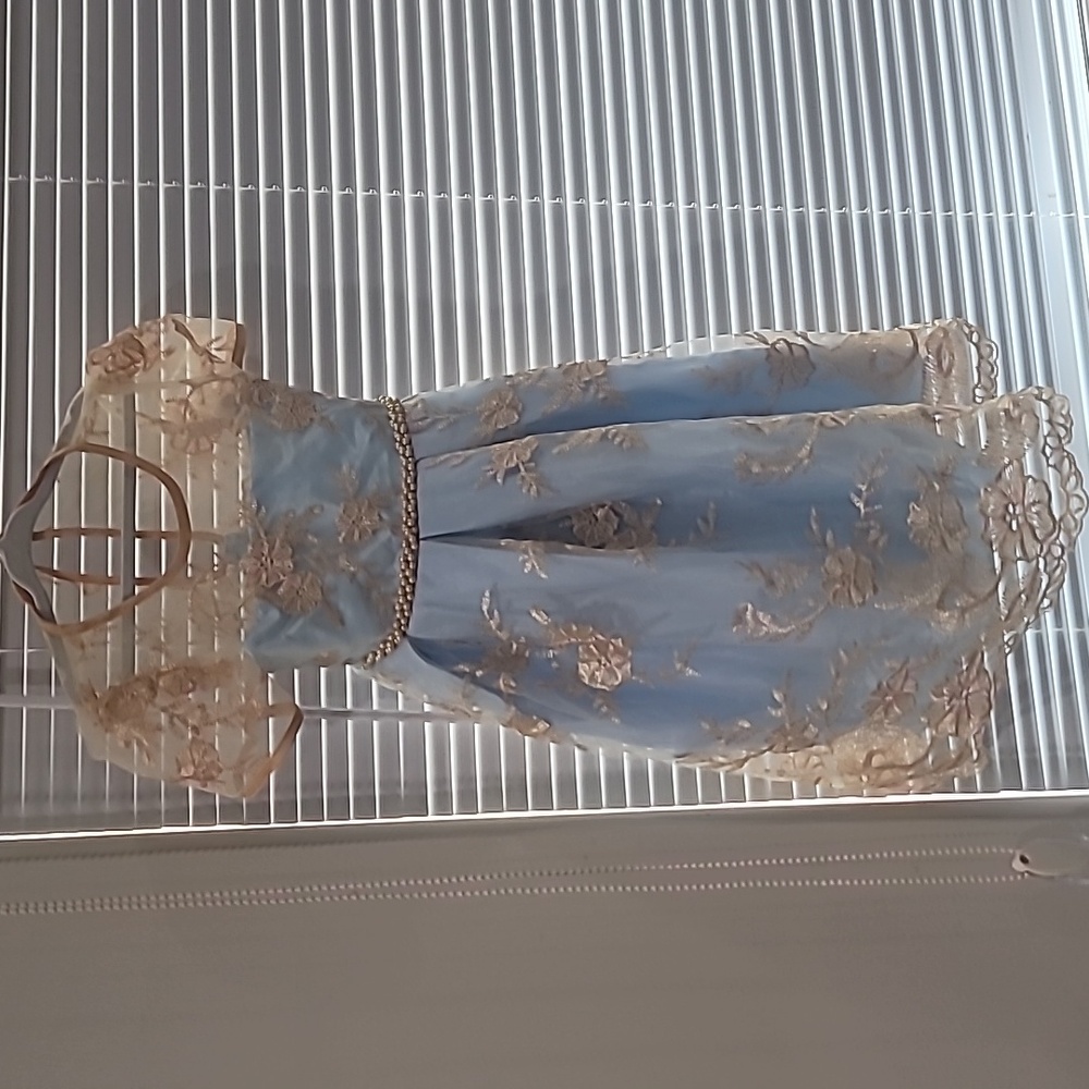 New Unworn gold and blue dress